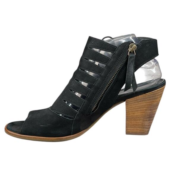 Paul Green Women’s Mindy Black Open Toe Block Heel Sandal Size 6.5 US 9 - Picture 2 of 13